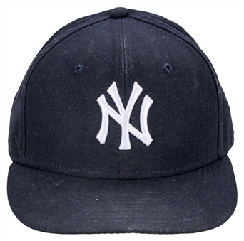 2010 Andy Pettitte Game Used & Inscribed New York Yankees Cap (MLB Authenticated & Steiner)
